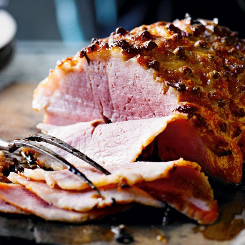 meat - Grainfed Smoked Gammon Ham Skin On, Bone less - 1-1.3kg - LPB Market