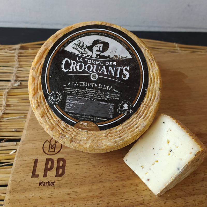 Cheese - Tomme des Croquant with Truffle +/-200g - LPB Market